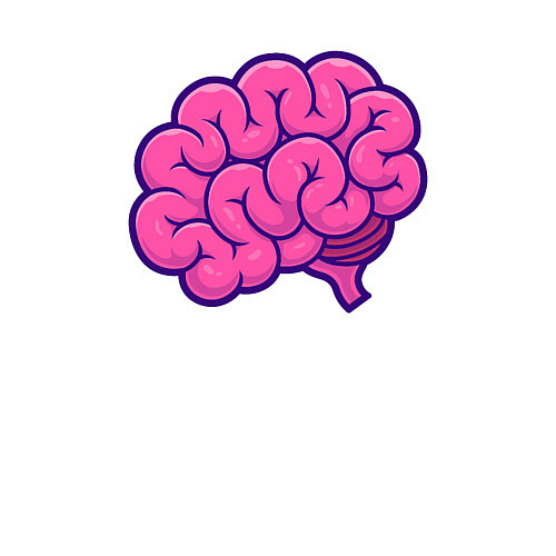 Мужской свитшот Pinky brain / Белый – фото 3