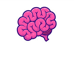 Свитшот хлопковый мужской Pinky brain, цвет: белый — фото 2