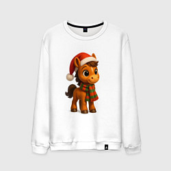 Мужской свитшот Новогодняя лошадка 2026