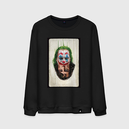 Мужской свитшот Джокер - Хоакин Феникс / Черный – фото 1