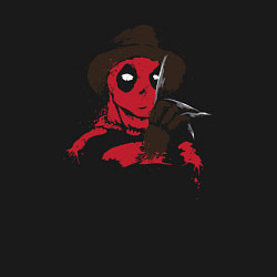 Свитшот хлопковый мужской Дэдпул Крюгер, цвет: черный — фото 2