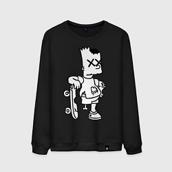 Мужской свитшот Bart Simpsons Zombie