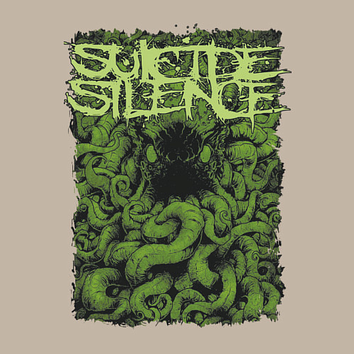 Мужской свитшот Suicide Silence / Миндальный – фото 3