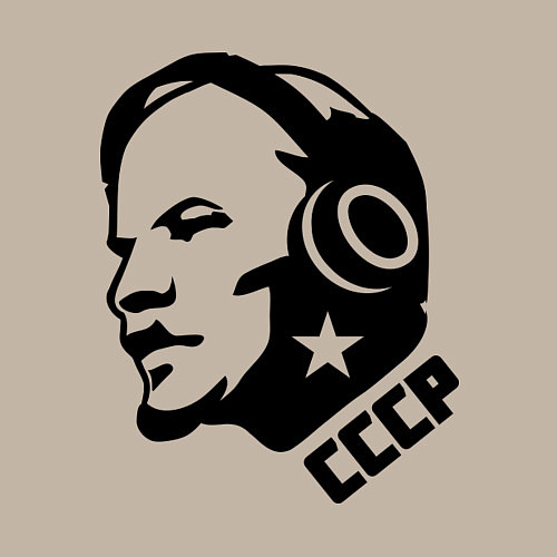 Мужской свитшот Ленин: музыка СССР / Миндальный – фото 3