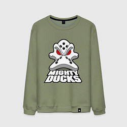 Свитшот хлопковый мужской HC Anaheim Ducks, цвет: авокадо