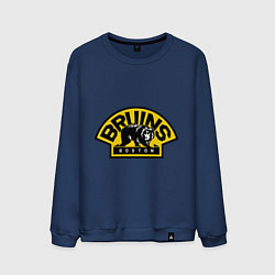 Свитшот хлопковый мужской HC Boston Bruins Label, цвет: тёмно-синий