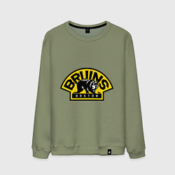 Свитшот хлопковый мужской HC Boston Bruins Label, цвет: авокадо