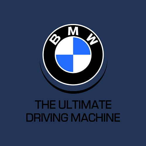 Мужской свитшот BMW Driving Machine / Тёмно-синий – фото 3