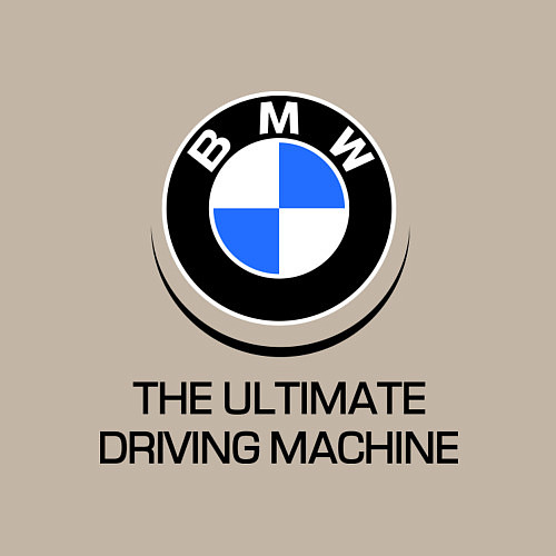 Мужской свитшот BMW Driving Machine / Миндальный – фото 3