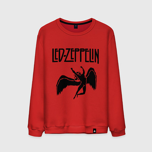 Мужской свитшот Led Zeppelin / Красный – фото 1