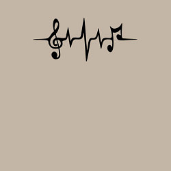 Свитшот хлопковый мужской Heartbeat Music, цвет: миндальный — фото 2
