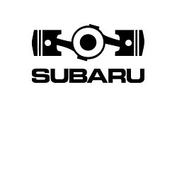 Свитшот хлопковый мужской Subaru, цвет: белый — фото 2
