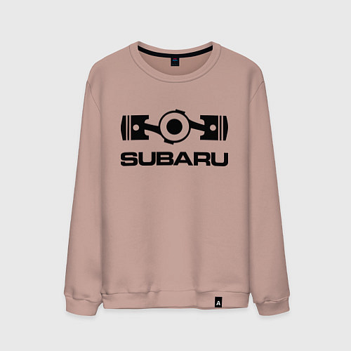 Мужской свитшот Subaru / Пыльно-розовый – фото 1