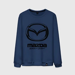 Свитшот хлопковый мужской Mazda Zoom-Zoom, цвет: тёмно-синий