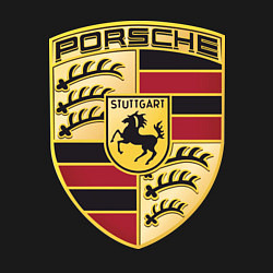 Свитшот хлопковый мужской Porsche, цвет: черный — фото 2