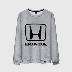 Свитшот хлопковый мужской Honda logo, цвет: меланж