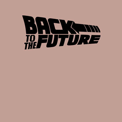 Мужской свитшот Back to the future / Пыльно-розовый – фото 3