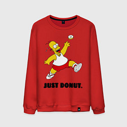 Свитшот хлопковый мужской Just Donut, цвет: красный