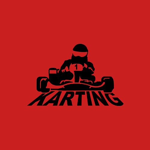 Мужской свитшот Картинг / Красный – фото 3