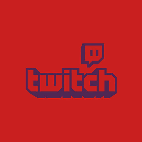 Мужской свитшот Twitch Logo / Красный – фото 3