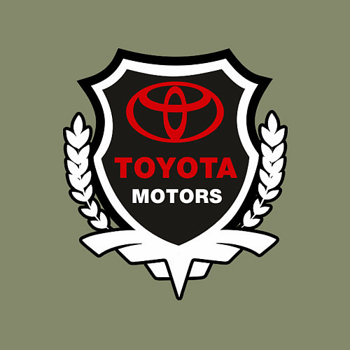 Мужской свитшот Тойота моторс герб / Авокадо – фото 3