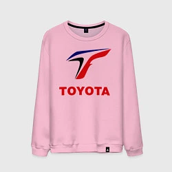 Свитшот хлопковый мужской Тойота, цвет: светло-розовый