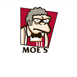 Свитшот хлопковый мужской Moe's, цвет: белый — фото 2