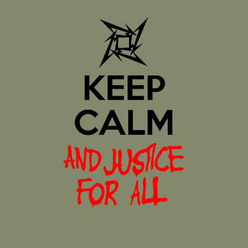 Мужской свитшот Keep Calm & Justice For All / Авокадо – фото 3
