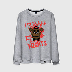 Мужской свитшот I Survived Five Night