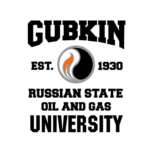 Мужской свитшот Унивеситет им.Губкина / Белый – фото 3