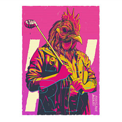 Свитшот хлопковый мужской Hotline miami, цвет: белый — фото 2