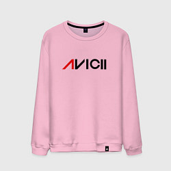 Свитшот хлопковый мужской Avicii, цвет: светло-розовый