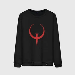 Свитшот хлопковый мужской Quake, цвет: черный
