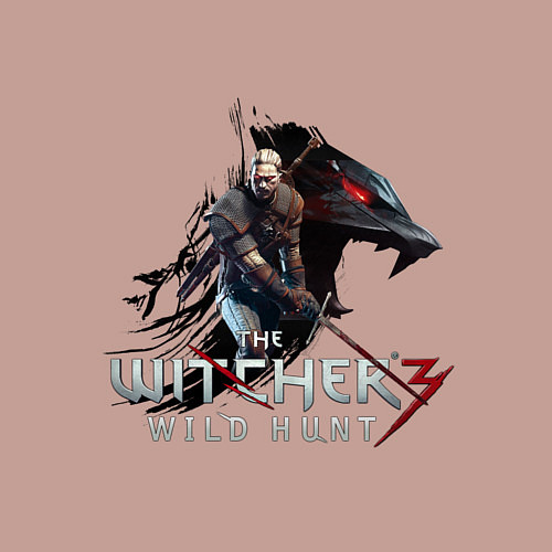 Мужской свитшот The Witcher 3 / Пыльно-розовый – фото 3
