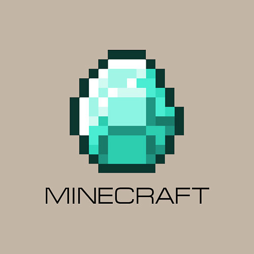 Мужской свитшот Minecraft Diamond / Миндальный – фото 3