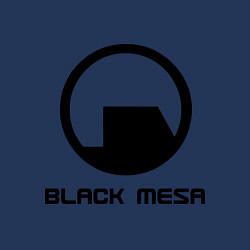 Свитшот хлопковый мужской Black Mesa: Logo, цвет: тёмно-синий — фото 2