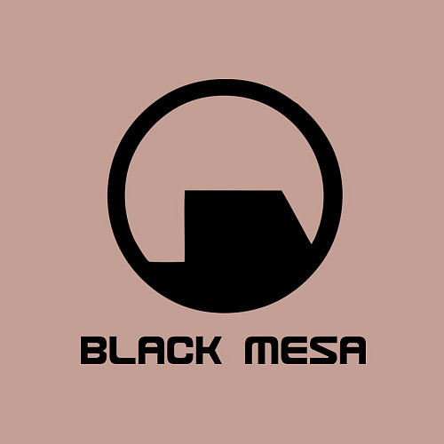 Мужской свитшот Black Mesa: Logo / Пыльно-розовый – фото 3