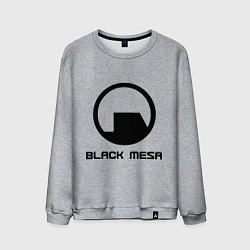 Свитшот хлопковый мужской Black Mesa: Logo, цвет: меланж