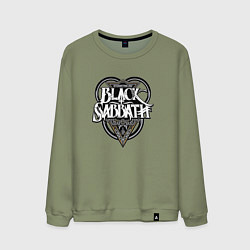 Свитшот хлопковый мужской Black Sabbath, цвет: авокадо