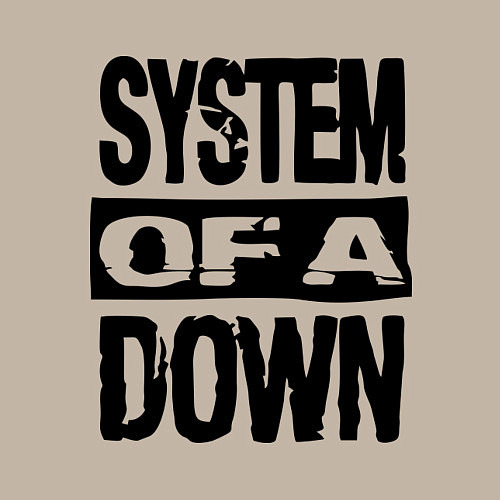 Мужской свитшот System Of A Down / Миндальный – фото 3