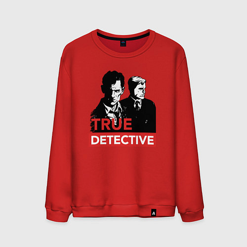 Мужской свитшот True Detective / Красный – фото 1