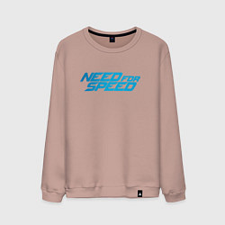 Свитшот хлопковый мужской Need for speed, цвет: пыльно-розовый