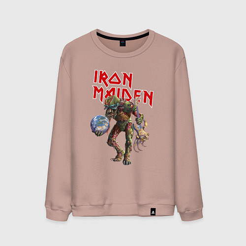 Мужской свитшот Iron Maiden: Zombie / Пыльно-розовый – фото 1