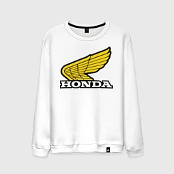 Свитшот хлопковый мужской Honda, цвет: белый