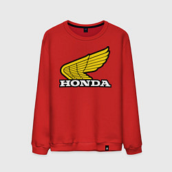 Свитшот хлопковый мужской Honda, цвет: красный