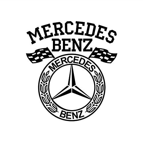 Мужской свитшот Mercedes Benz / Белый – фото 3