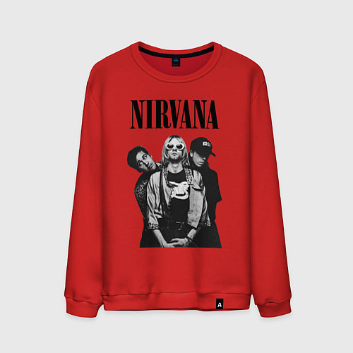 Мужской свитшот Nirvana Group / Красный – фото 1