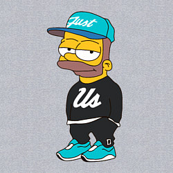 Свитшот хлопковый мужской Bart Just Us, цвет: меланж — фото 2