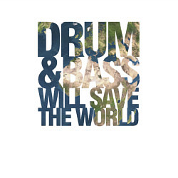 Свитшот хлопковый мужской Drum & Bass: The World, цвет: белый — фото 2