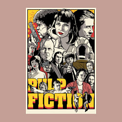 Свитшот хлопковый мужской Pulp Fiction Stories, цвет: пыльно-розовый — фото 2